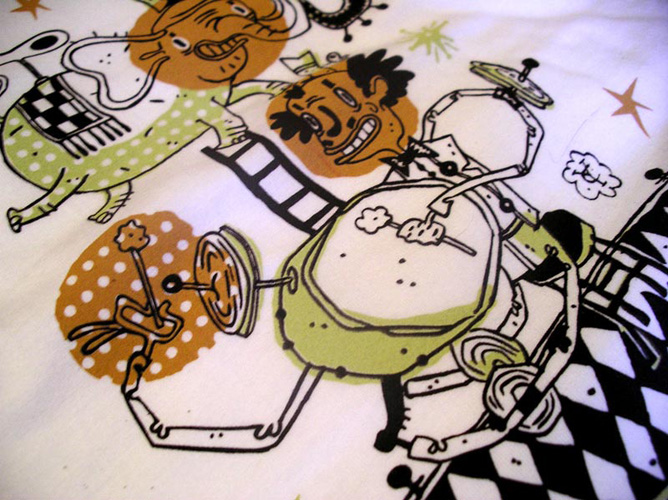 Music Box – Illustration printed on T-shirts