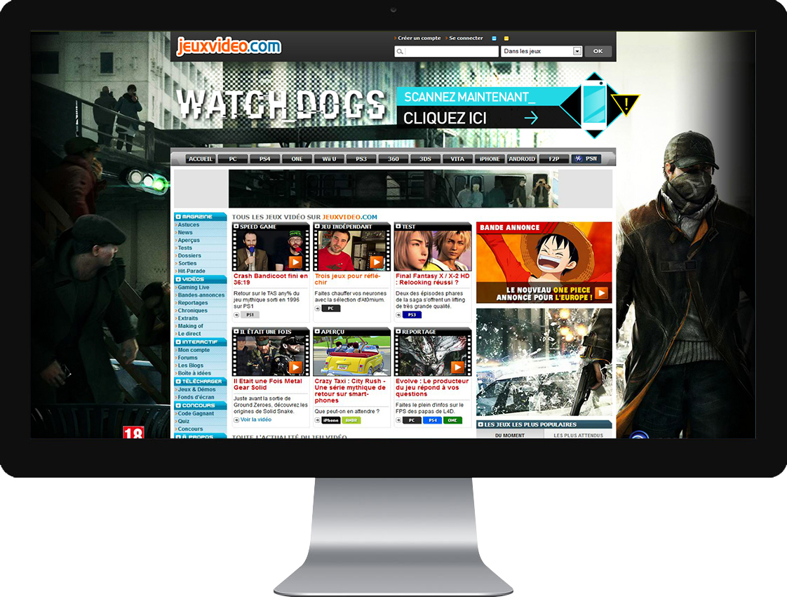 Watchdogs Digital campaign: Homepage Take Over