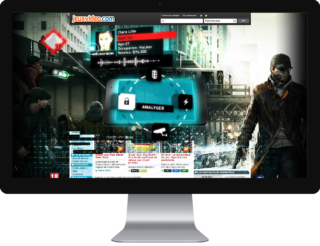 Watchdogs Digital campaign: Homepage Take Over